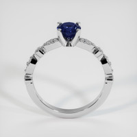 0.86 Ct. Blue Sapphire Ring, 10K White Gold 3