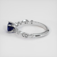 0.86 Ct. Blue Sapphire Ring, 10K White Gold 4
