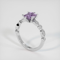 1.48 Ct. Purple Sapphire Ring, 10K White Gold 2