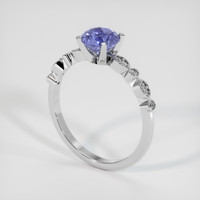 1.42 Ct. Violet Sapphire Ring, 10K White Gold 2