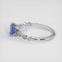 1.42 Ct. Violet Sapphire Ring, 10K White Gold 4