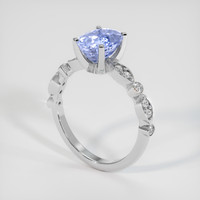 2.48 Ct. Violet Sapphire Ring, 10K White Gold 2