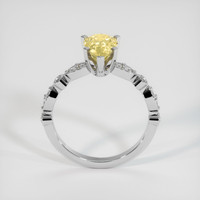 2.22 Ct. Yellow Sapphire Ring, 10K White Gold 3