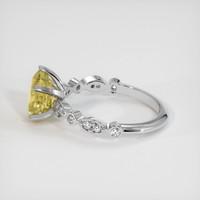 2.22 Ct. Yellow Sapphire Ring, 10K White Gold 4