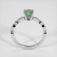 1.21 Ct. Bluish Green Sapphire Ring, 10K White Gold 3