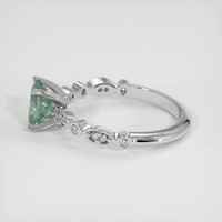 1.21 Ct. Bluish Green Sapphire Ring, 10K White Gold 4