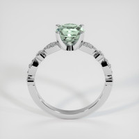 1.58 Ct. Yellowish Green Sapphire Ring, 10K White Gold 3