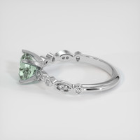 1.58 Ct. Yellowish Green Sapphire Ring, 10K White Gold 4