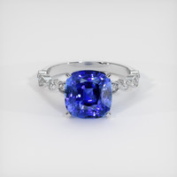 4.07 Ct. Sapphire Ring, 14K White Gold 1
