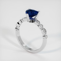 1.44 Ct. Sapphire Ring, 14K White Gold 2