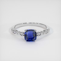 1.02 Ct. Sapphire Ring, 14K White Gold 1