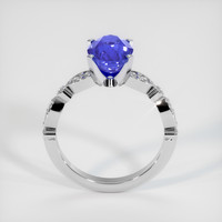 3.30 Ct. Blue Sapphire Ring, 14K White Gold 3