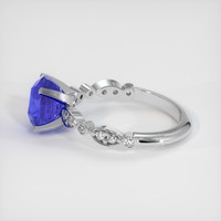 3.30 Ct. Blue Sapphire Ring, 14K White Gold 4