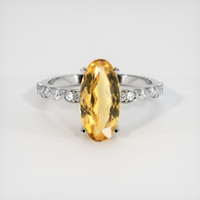 2.92 Ct. Gemstone Ring, 14K White Gold 1