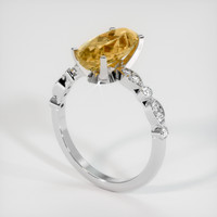 2.92 Ct. Gemstone Ring, 14K White Gold 2