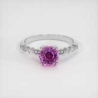 2.02 Ct. Sapphire Ring, 14K White Gold 1