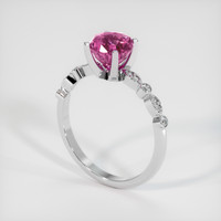 2.02 Ct. Sapphire Ring, 14K White Gold 2