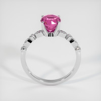 2.02 Ct. Purplish Pink Sapphire Ring, 14K White Gold 3