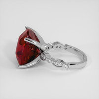 20.00 Ct. Ruby Ring, 14K White Gold 4