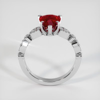 2.09 Ct. Ruby Ring, 14K White Gold 3