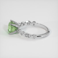 2.03 Ct. Green Sapphire Ring, 14K White Gold 4