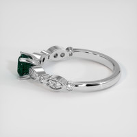 0.98 Ct. Green Sapphire Ring, 14K White Gold 4