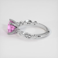 1.41 Ct. Pink Sapphire Ring, 14K White Gold 4