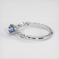 1.14 Ct. Bi Color Sapphire Ring, 14K White Gold 4
