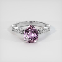 3.09 Ct. Sapphire Ring, 14K White Gold 1
