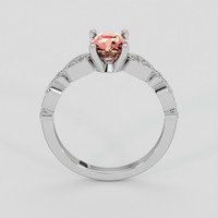 1.22 Ct. Padparadscha Sapphire Ring, 14K White Gold 3