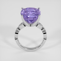 15.93 Ct. Bluish Purple Sapphire Ring, 14K White Gold 3