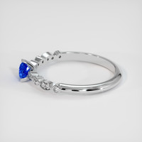 0.50 Ct. Sapphire Ring, 14K White Gold 4