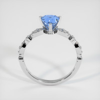 1.01 Ct. Blue Sapphire Ring, 14K White Gold 3