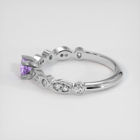 0.24 Ct. Sapphire Ring, 14K White Gold 4