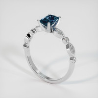 1.13 Ct. Sapphire Ring, 14K White Gold 2