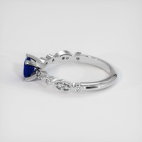 0.64 Ct. Sapphire Ring, 14K White Gold 4