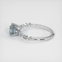1.33 Ct. Sapphire Ring, 14K White Gold 4