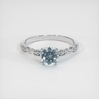 1.25 Ct. Sapphire Ring, 14K White Gold 1