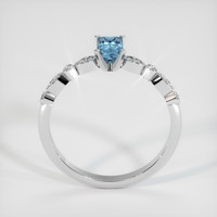0.53 Ct. Sapphire Ring, 14K White Gold 3