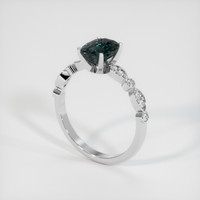 2.61 Ct. Sapphire Ring, 14K White Gold 2