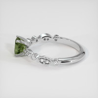 0.79 Ct. Sapphire Ring, 14K White Gold 4