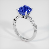 4.07 Ct. Sapphire Ring, 18K White Gold 2
