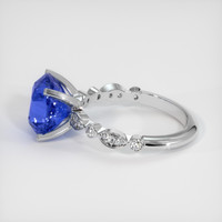 4.07 Ct. Sapphire Ring, 18K White Gold 4