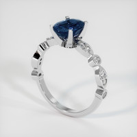 1.35 Ct. Sapphire Ring, 18K White Gold 2