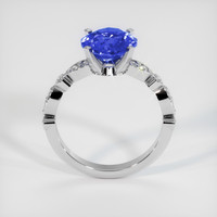 2.65 Ct. Blue Sapphire Ring, 18K White Gold 3