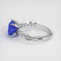 2.65 Ct. Blue Sapphire Ring, 18K White Gold 4