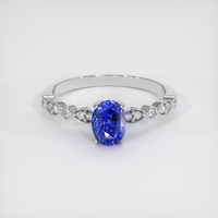 1.76 Ct. Sapphire Ring, 18K White Gold 1