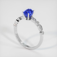 1.76 Ct. Sapphire Ring, 18K White Gold 2