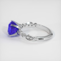 3.30 Ct. Blue Sapphire Ring, 18K White Gold 4