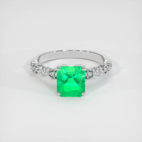 1.73 Ct. Emerald Ring, 18K White Gold 1